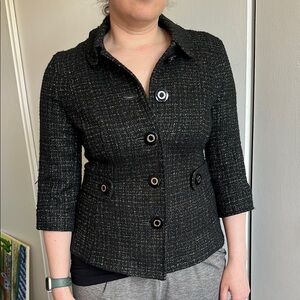 Women's Black Tweed Jacket